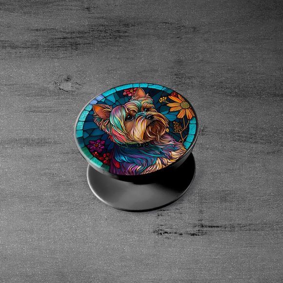 PopSockets Yorkie Yorkshire Terrier Dog Cell Phone for Women Swappable PopGrip - Picture 5 of 10
